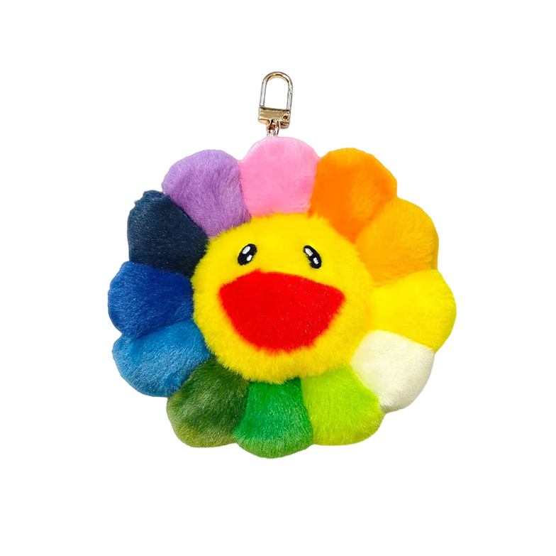 村上隆 Takashi Murakami - Mascot Plush Keychain (Rainbow)