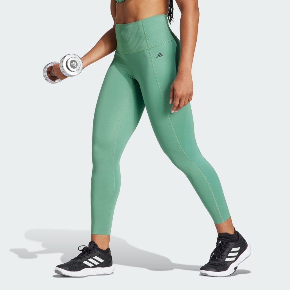 ADIDAS 束褲 OPTIME POWER 綠色 吸濕排汗 運動 緊身褲 女 IT6747