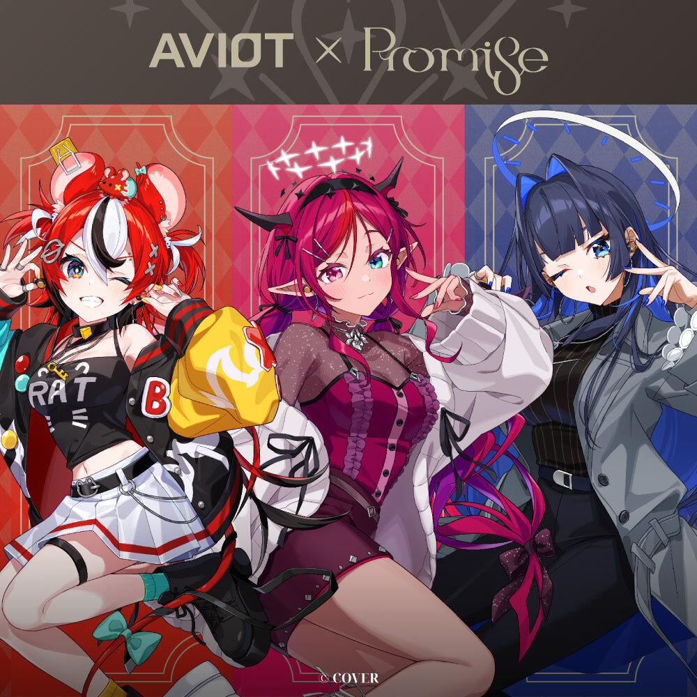 「官品預購」AVIOT TE-V1R-HE3 hololive English -Promise- 聯名款耳機💎🎲⏳ (IRySHakos BaelzOuro Kronii)