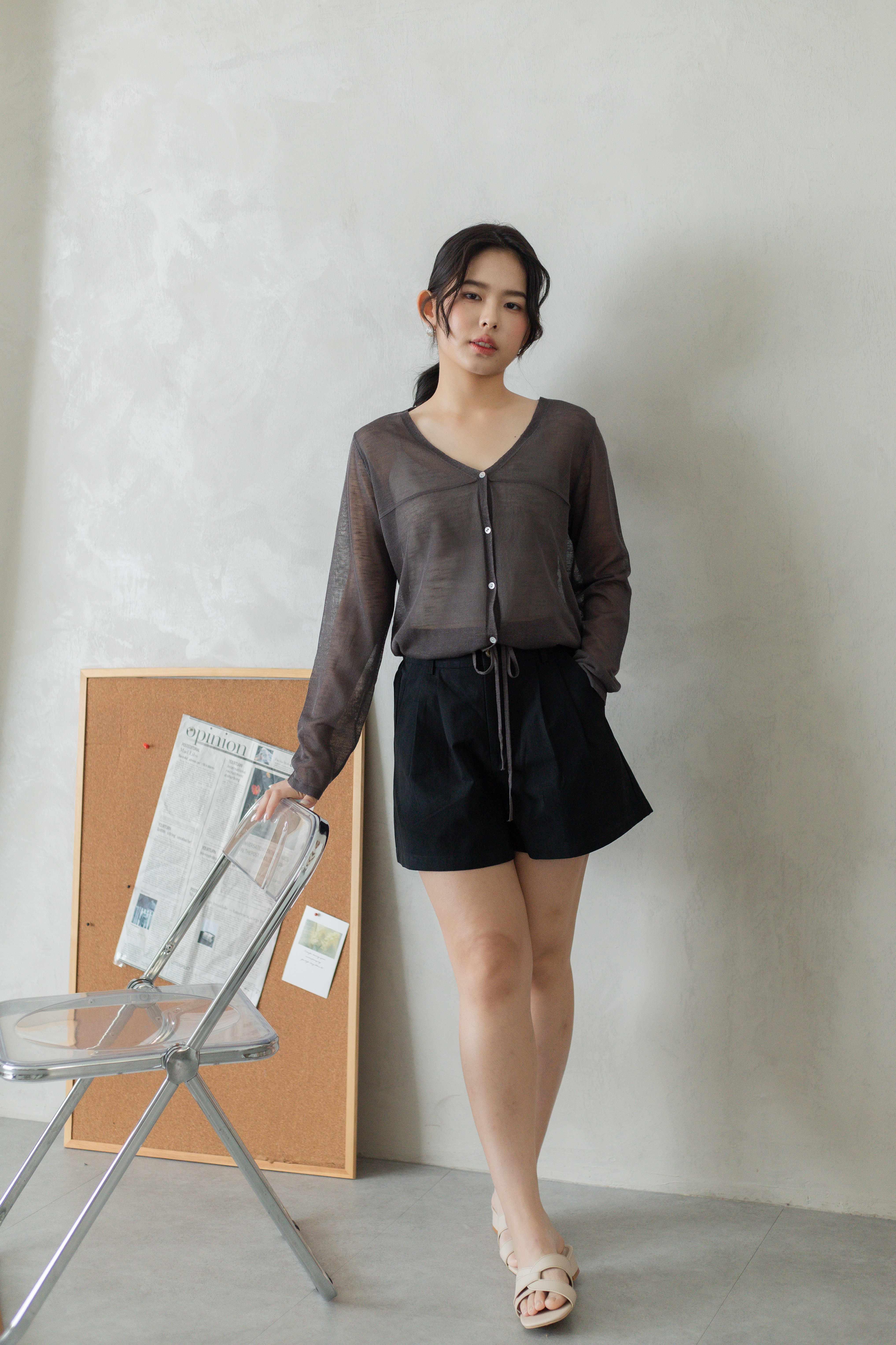 Toir Relaxed Short Black -2809PSBLK
