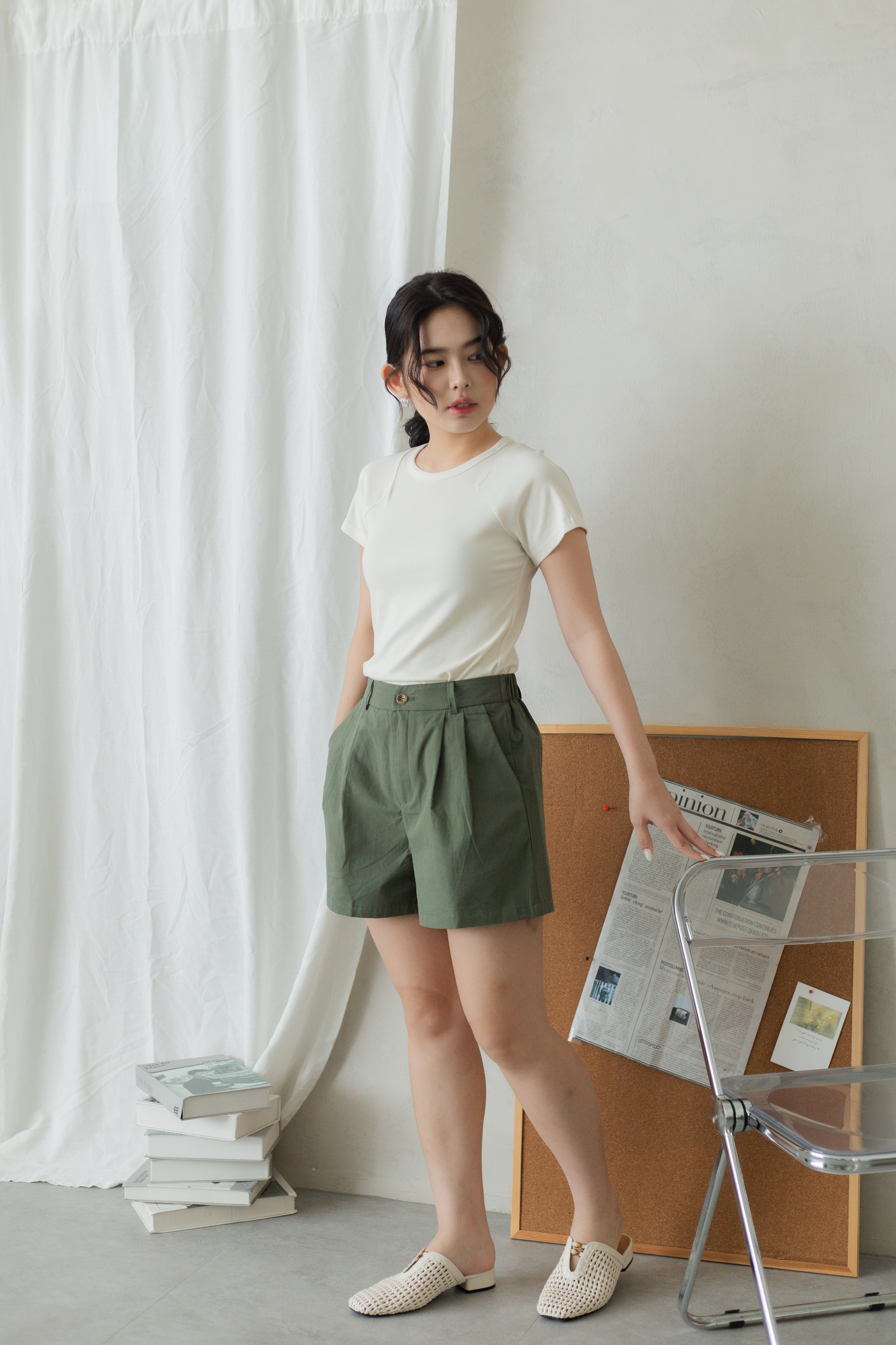 Toir Relaxed Short Green -2809PSGRN