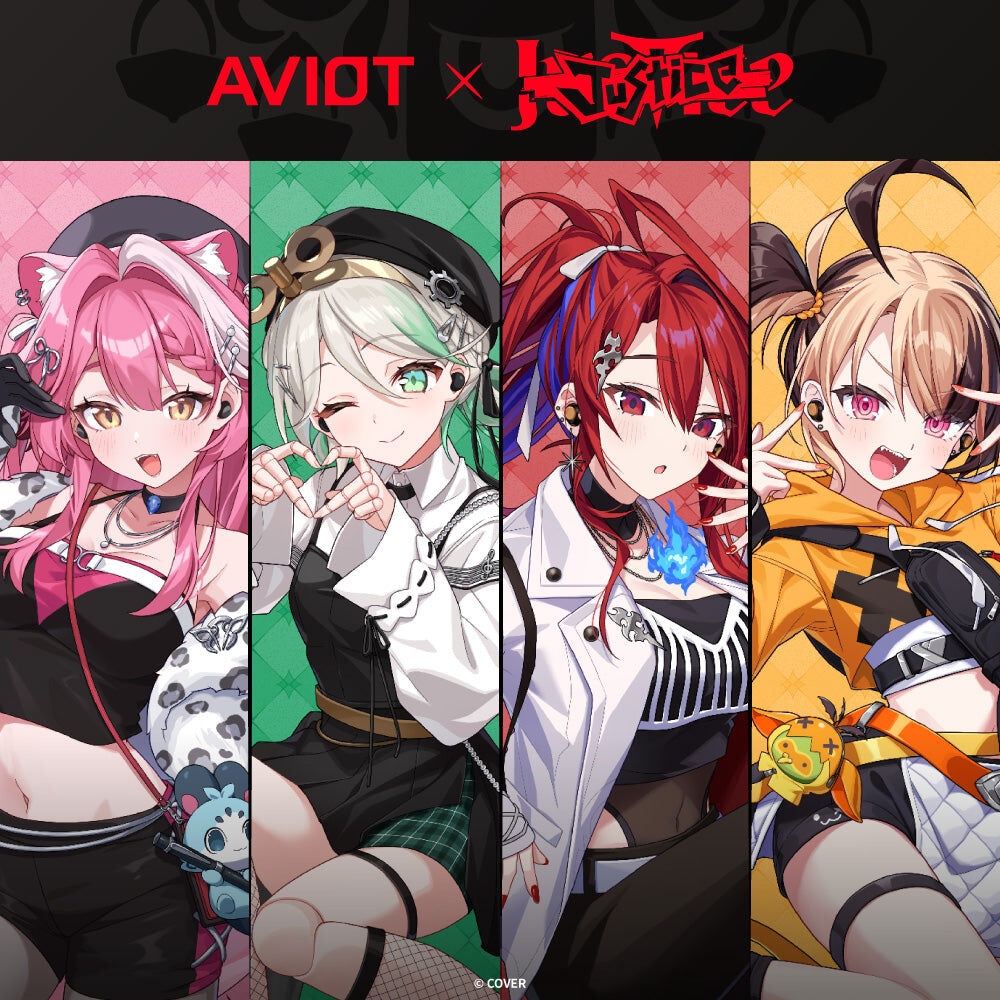 「官品預購」AVIOT TE-V1R-HE4 hololive English -Justice- 聯名款耳機💄👧🍵🐱 (Elizabeth Rose Bloodflame/ Gigi Murin/Cecilia Immergreen/ Raora Panthera)