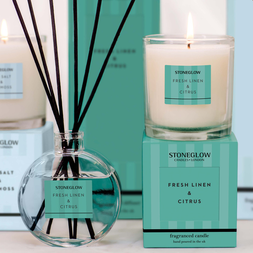 STONEGLOW Modern Classics - Fresh Linen & Citrus Scented Reed Diffuser | 120ml