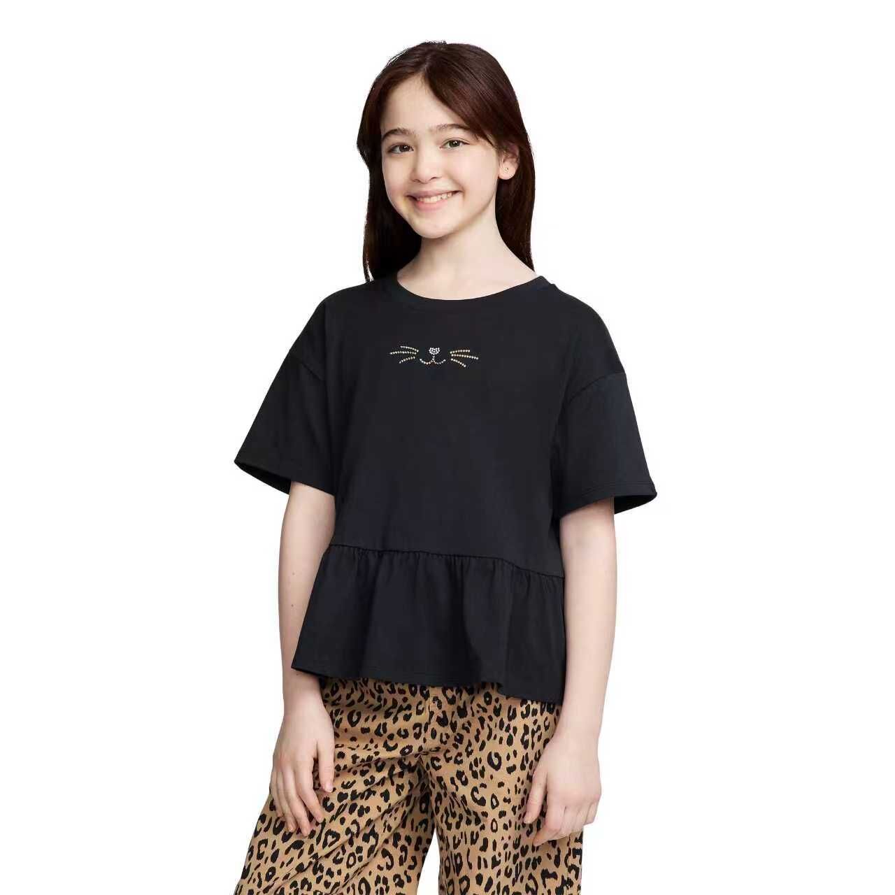 【預購】Gap H063022 女童荷葉邊短袖上衣