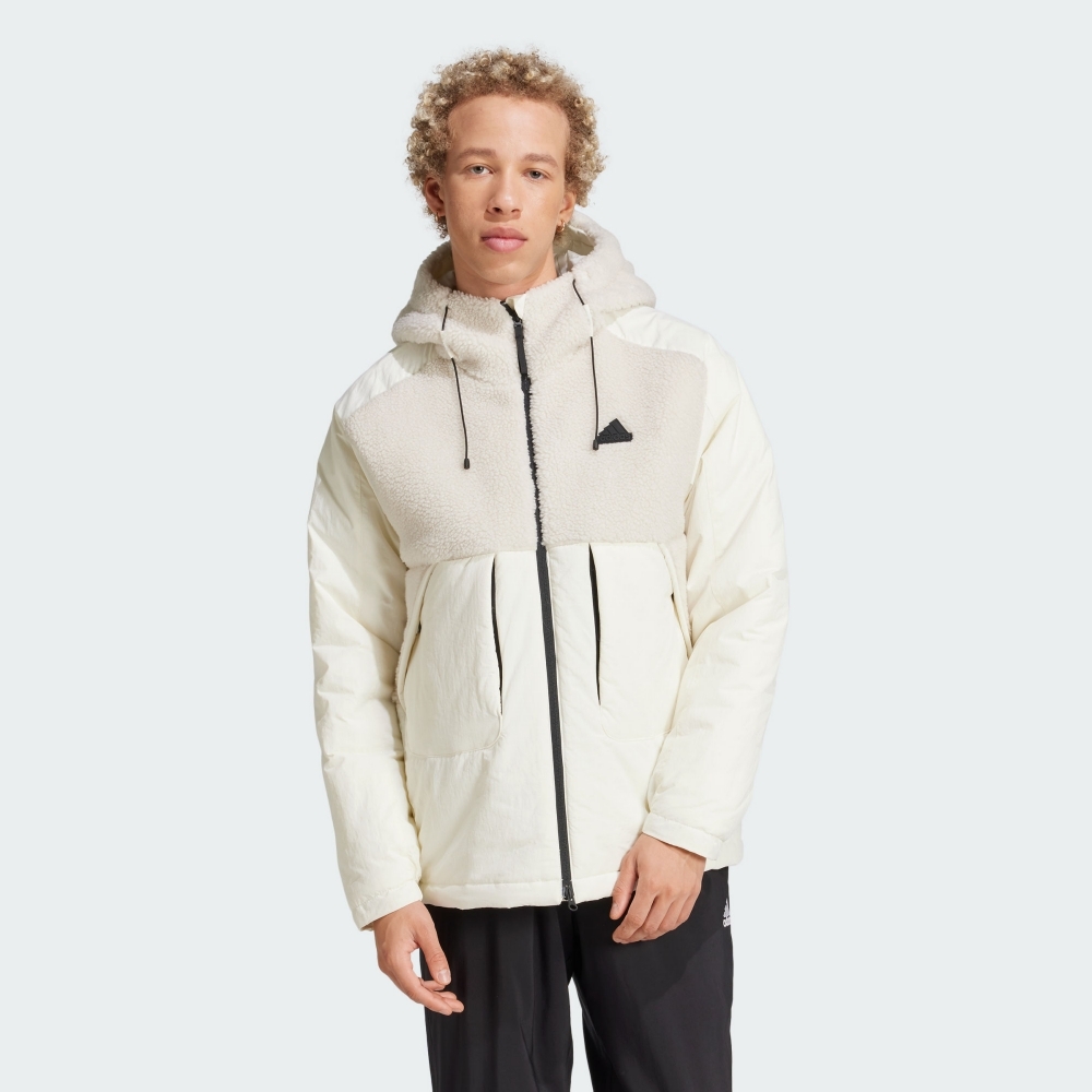 ADIDAS 外套 CITY ESCAP J 米白 運動 連帽外套 男 IV9767