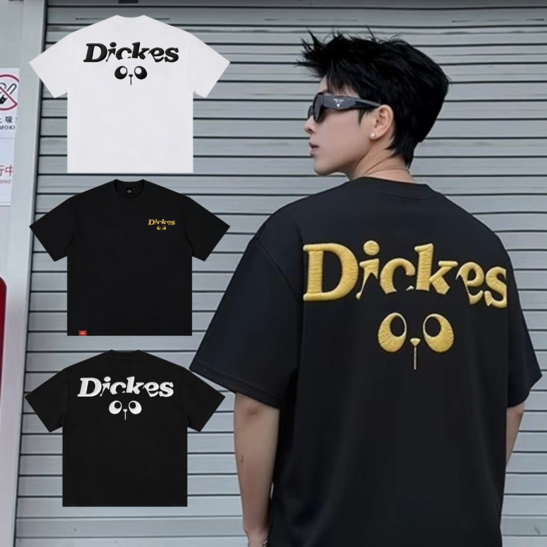 DICKIES 復古字母印花可愛小貓 寬鬆短T DKU262NKTAAN-S8D
