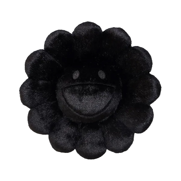 村上隆 Takashi Murakami - Flower Cushion (All Balck)