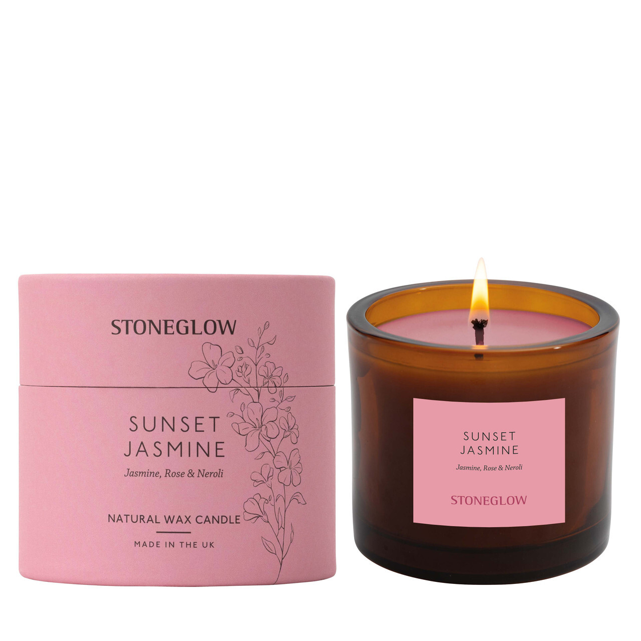STONEGLOW The Walled Garden - Sunset Jasmine Scented Natural Wax Candle Tumbler