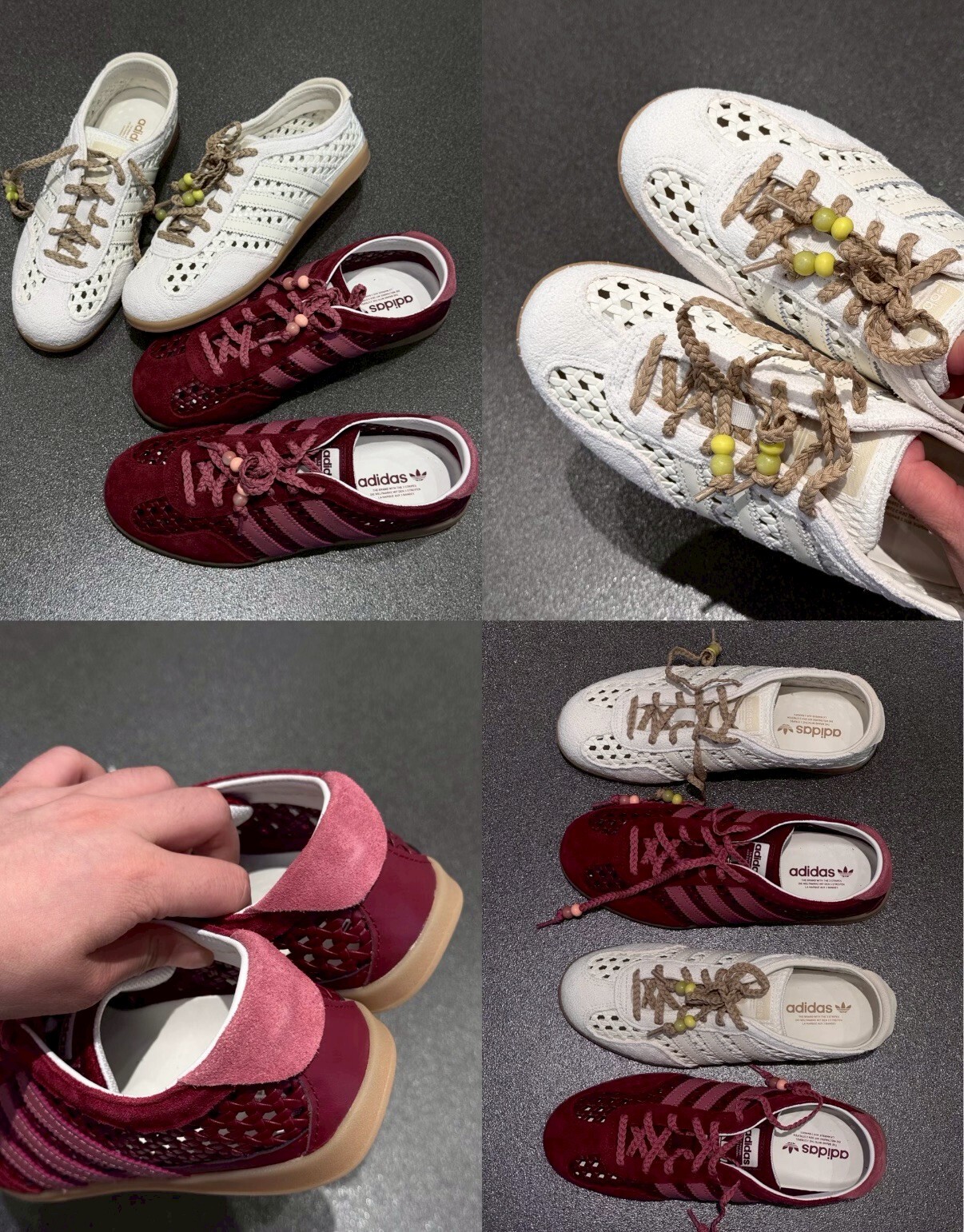 【Luxury】 愛迪達 Adidas GAZELLE LOW PRO 夏季薄底T頭德訓鞋板鞋 白 紅 KH6237 KH6236