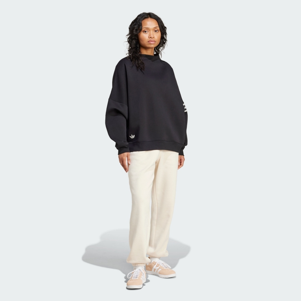 ADIDAS 大學T ORIGINALS 黑色 微高領 長袖 女 IW3430