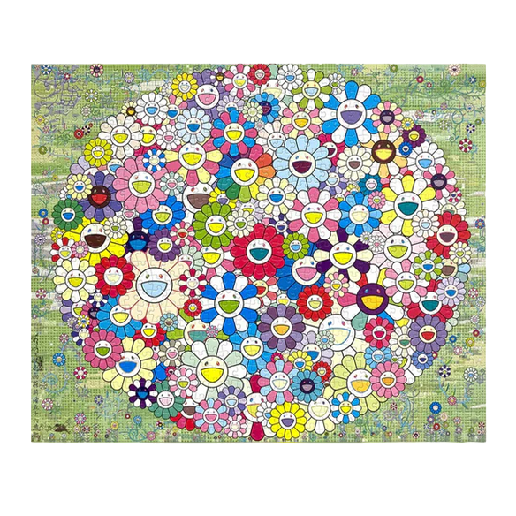 村上隆 Takashi Murakami - kaikai kiki Jigsaw Puzzle Korpokkur in the Forest (825 Pieces)