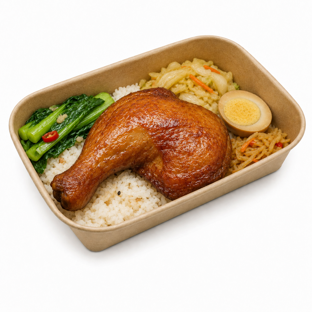 ER-1000 長方形牛皮紙餐盒 1000ml｜食品級牛卡紙外帶餐盒