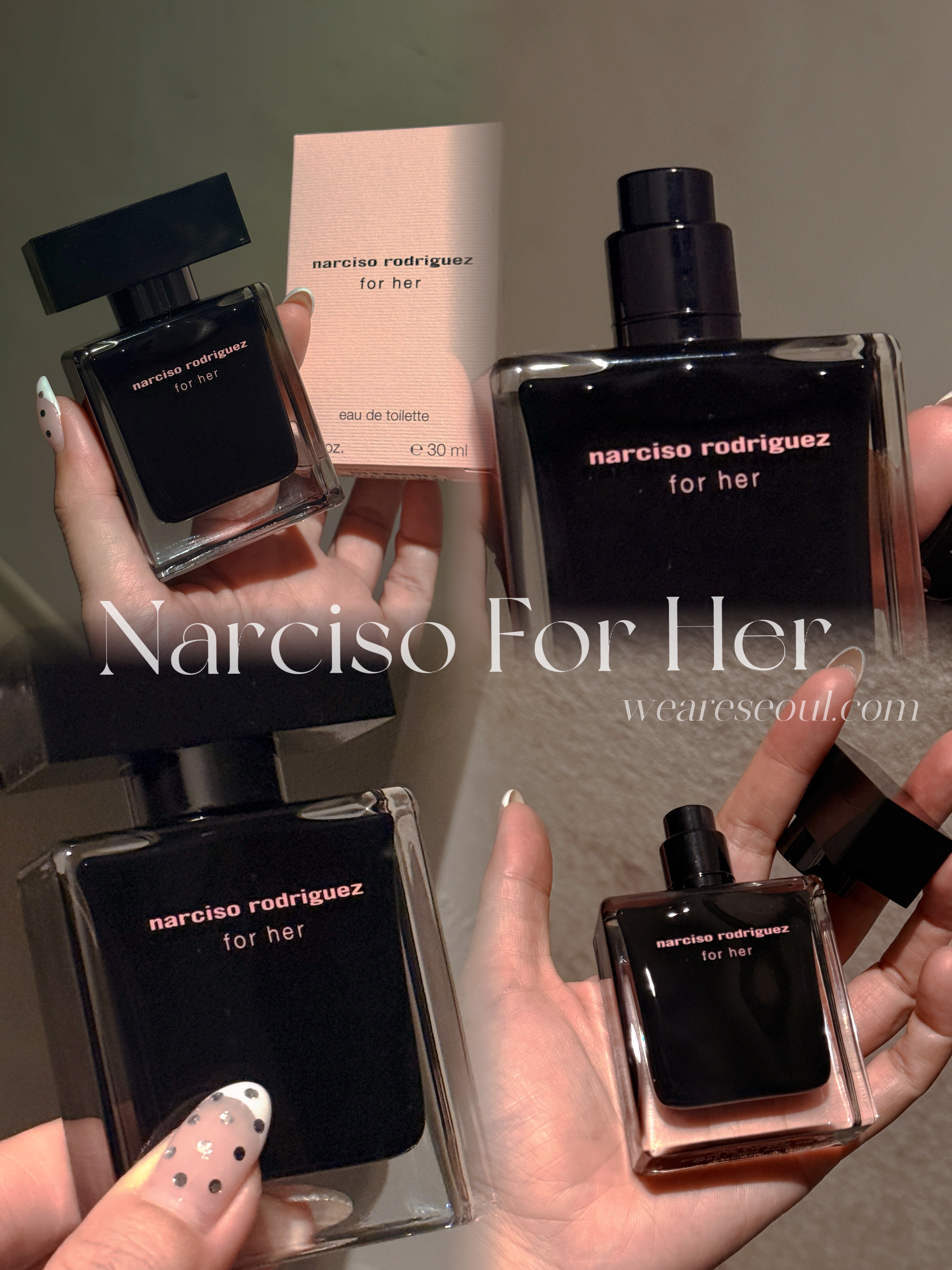 Narciso Rodriguez for HER 黑瓶粉字EDT 30ml weareseoul.com