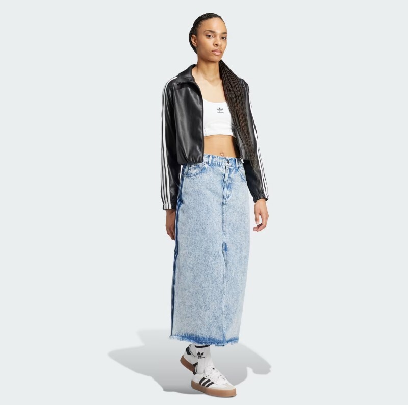 ADIDAS 長裙 KSENIA SKIRT 牛仔裙 休閒長裙 女 IW5665