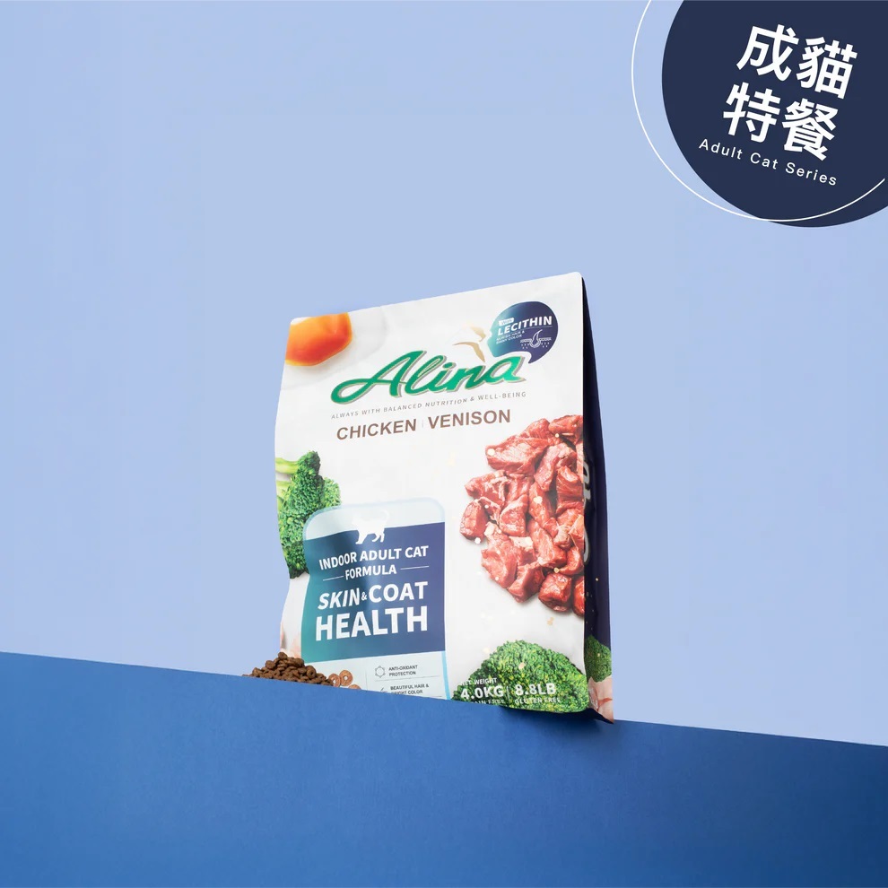 【ALINA】成貓飼料｜雞肉+鹿肉｜皮毛保健配方 2KG / 4KG / 7.5KG
