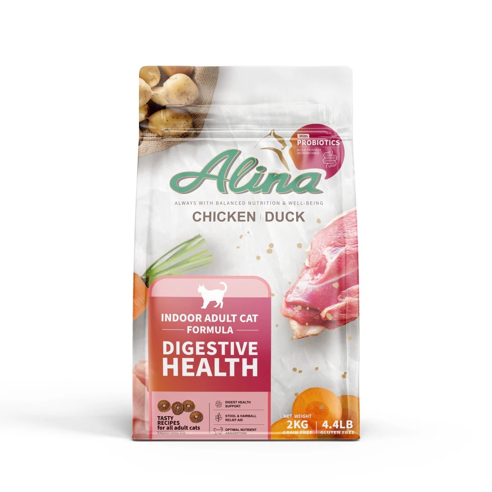 【ALINA】成貓飼料｜雞肉+鴨肉｜腸胃保健配方 2KG / 4KG / 7.5KG