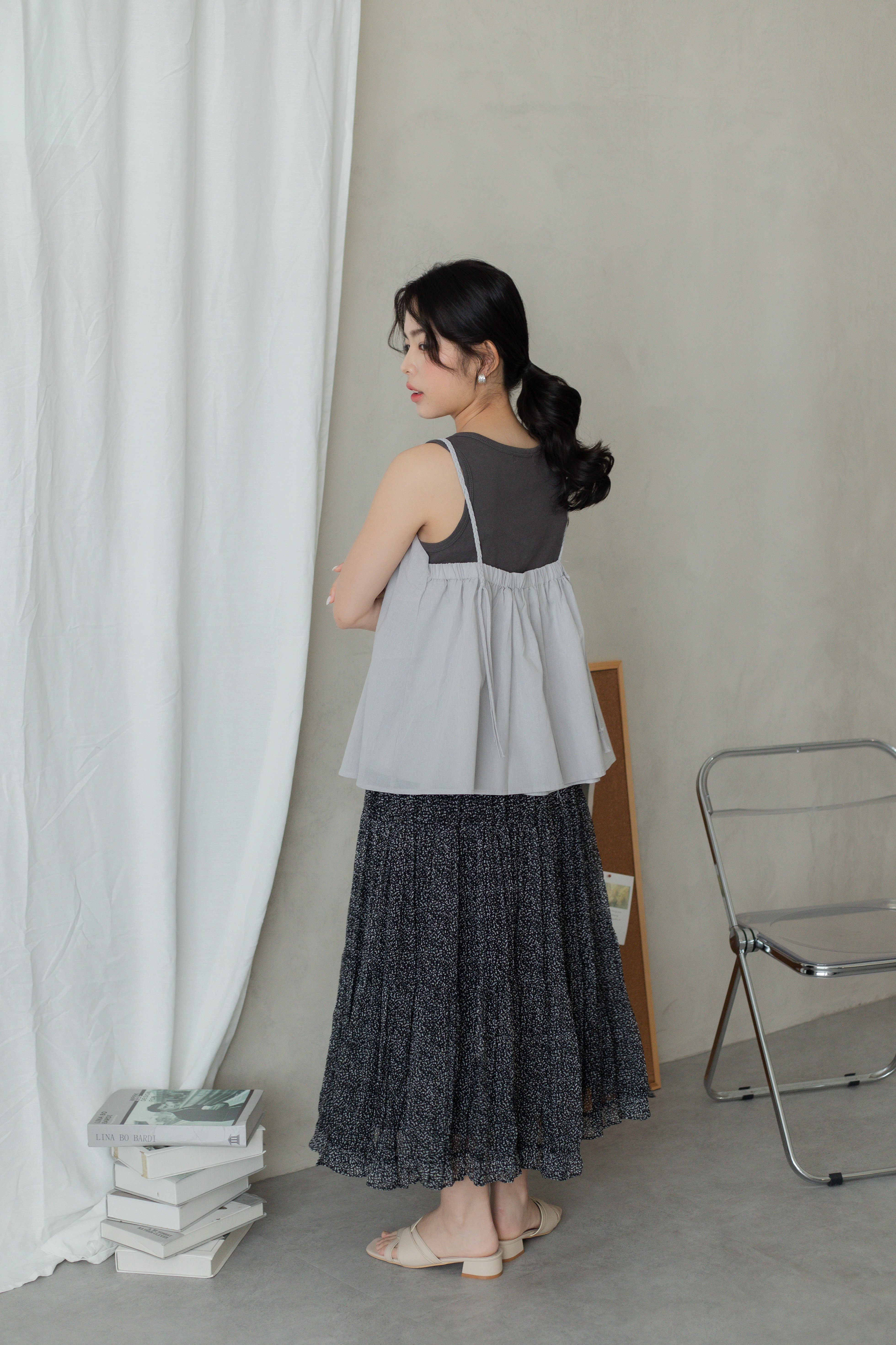 Marlow Layering Top (2pcs) Grey -2807TVGRY