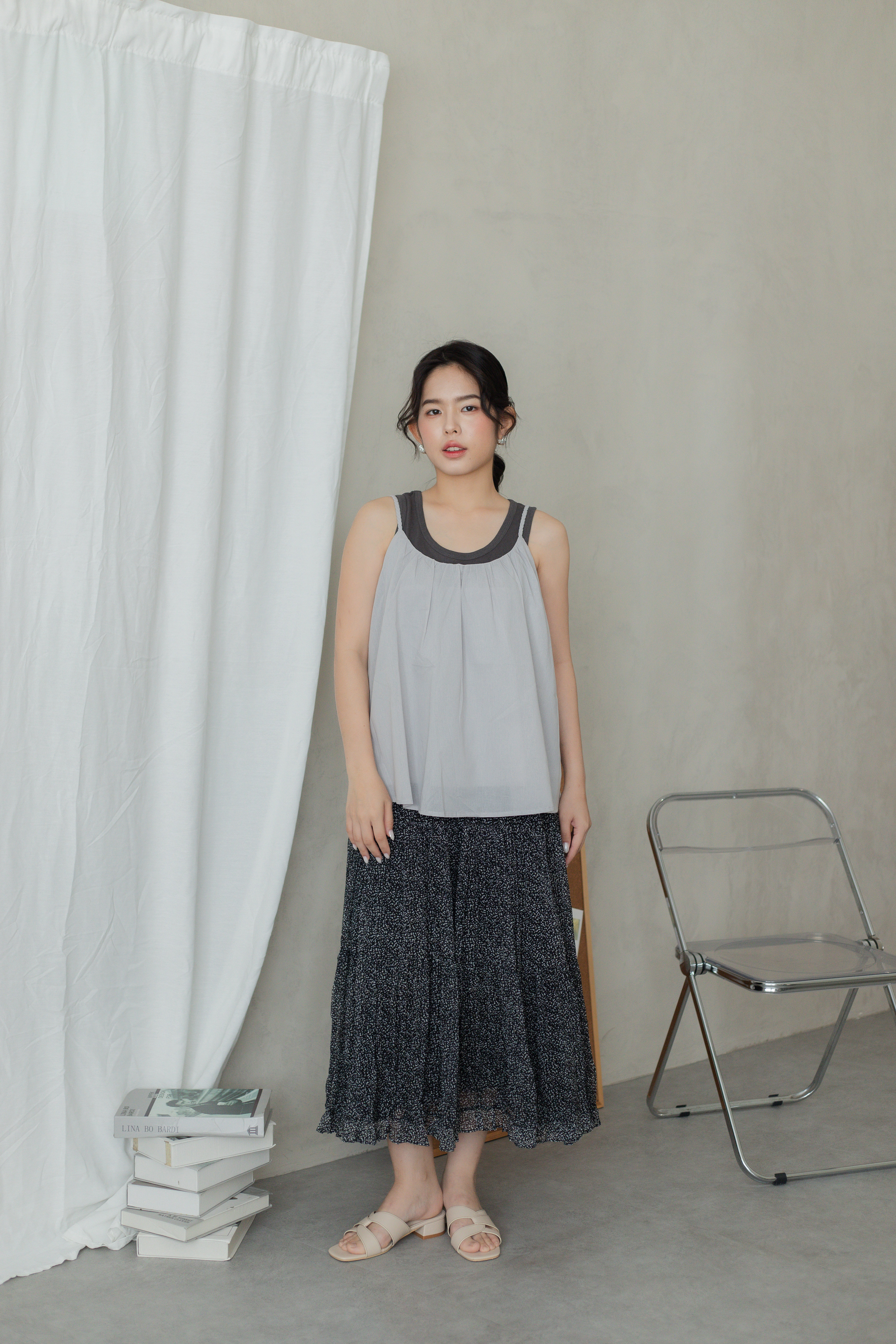 Marlow Layering Top (2pcs) Grey -2807TVGRY