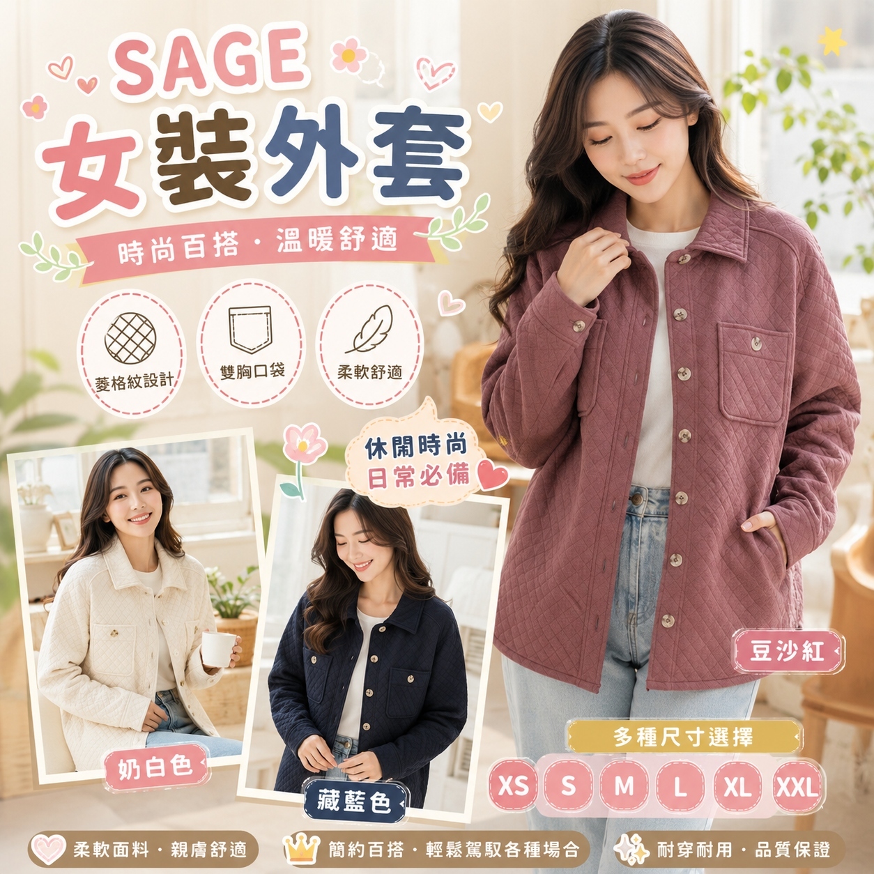 【預購】SAGE H063004 女裝外套