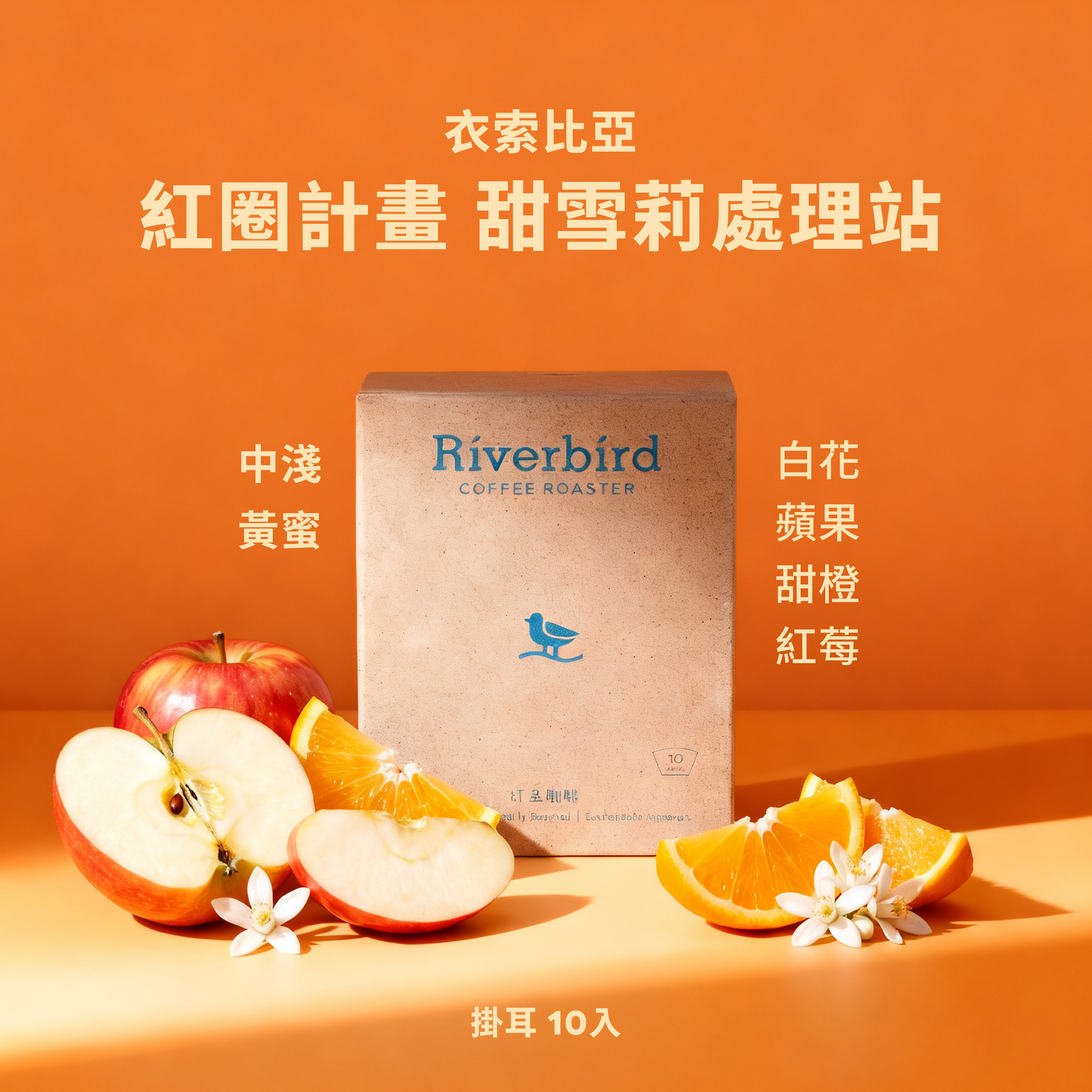 【一期一會】《10入掛耳》衣索比亞 紅圈計畫 甜雪莉處理站 中淺/水洗