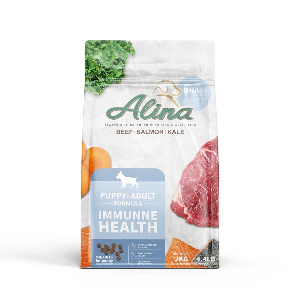 ALINA 幼犬飼料｜牛肉+鮭魚｜免疫保健配方 2KG / 4KG / 7.5KG