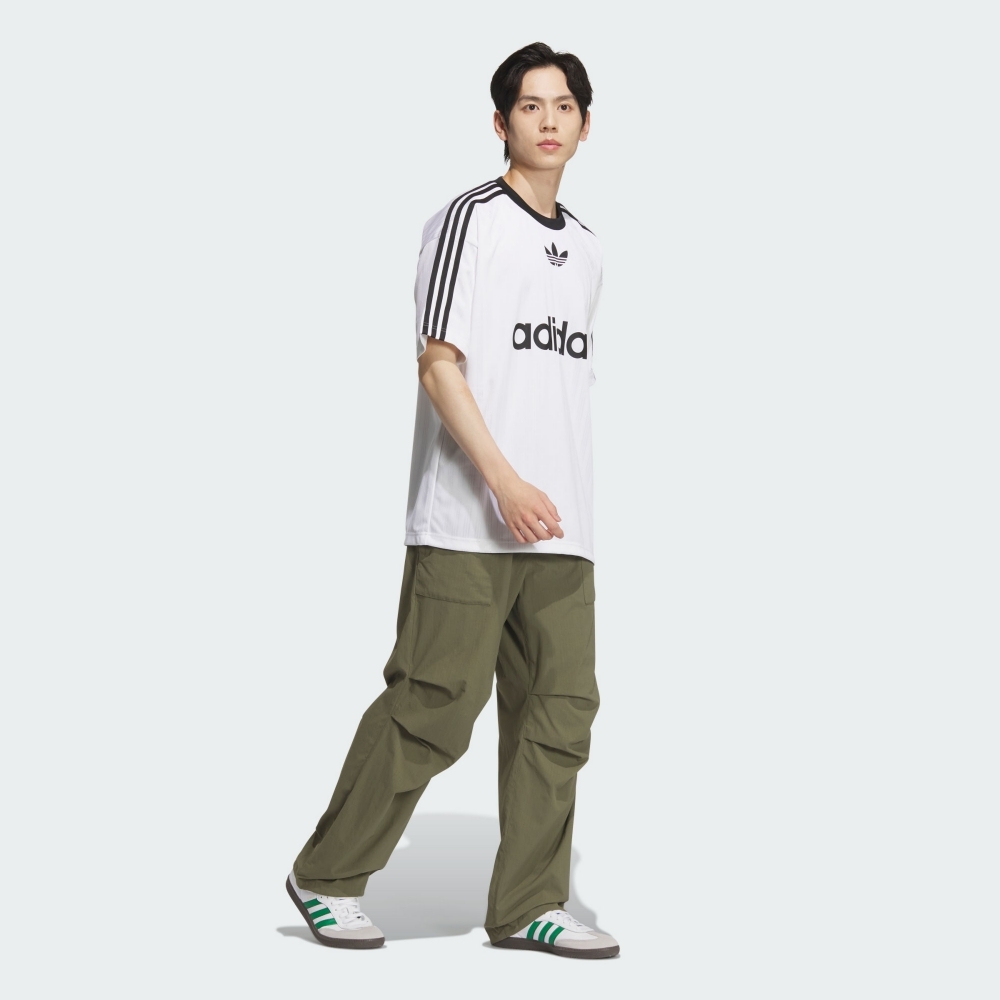 ADIDAS 長褲 CS WOVEN PANTS 綠色 寬褲 工作褲 男 JC6838