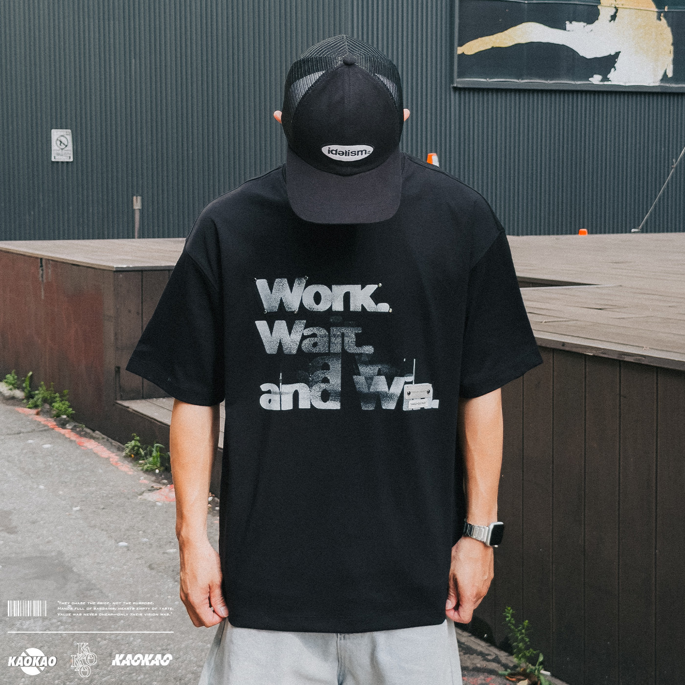 JIAMENG work wait win 印花 LOGO 短踢