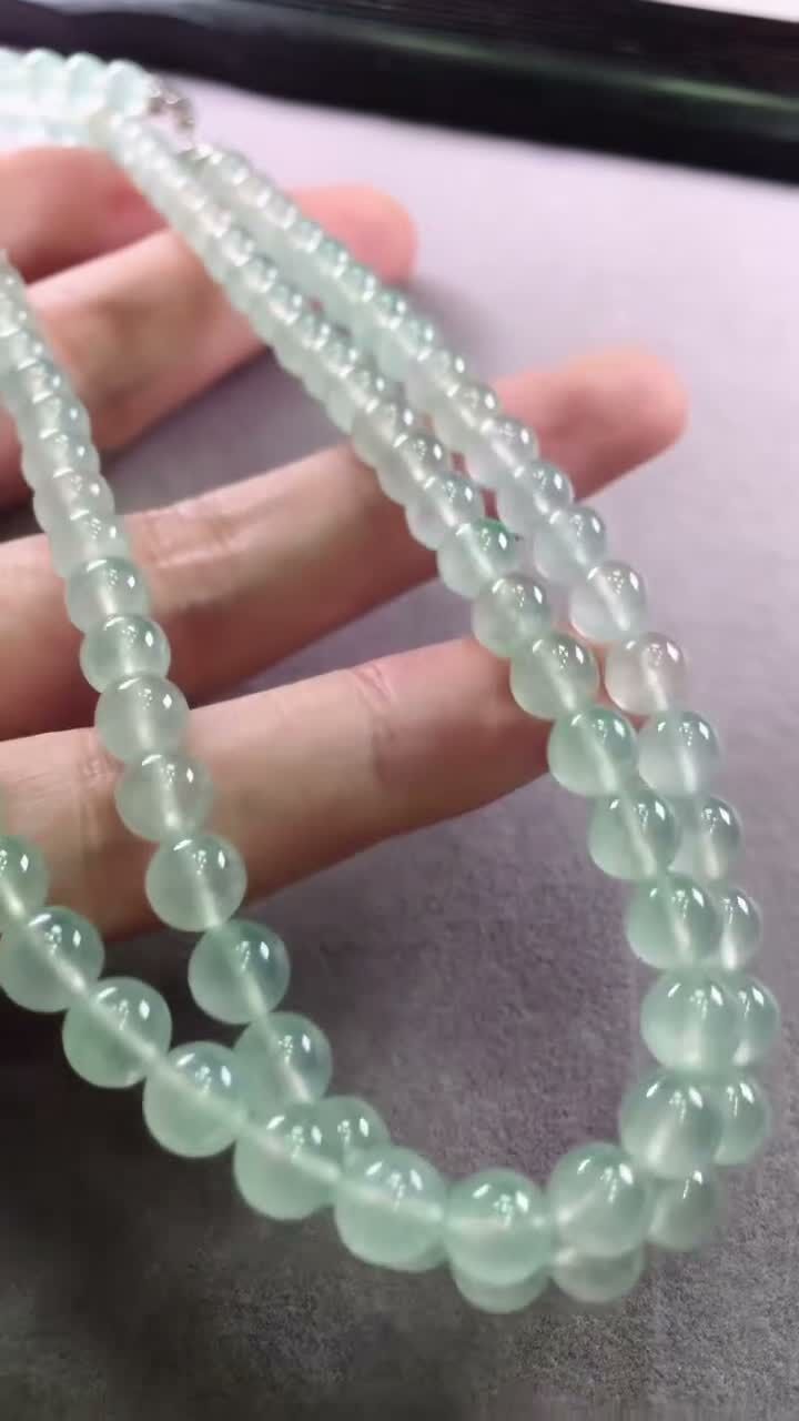 623337 翡翠冰種項鏈 (6.3mm直徑)