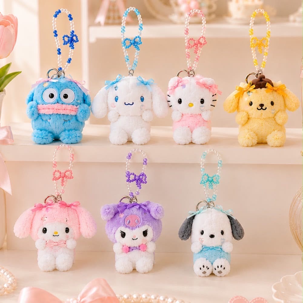 【預購】韓國 Sanrio 三麗鷗正版 蝴蝶結翅膀串珠掛件吊飾