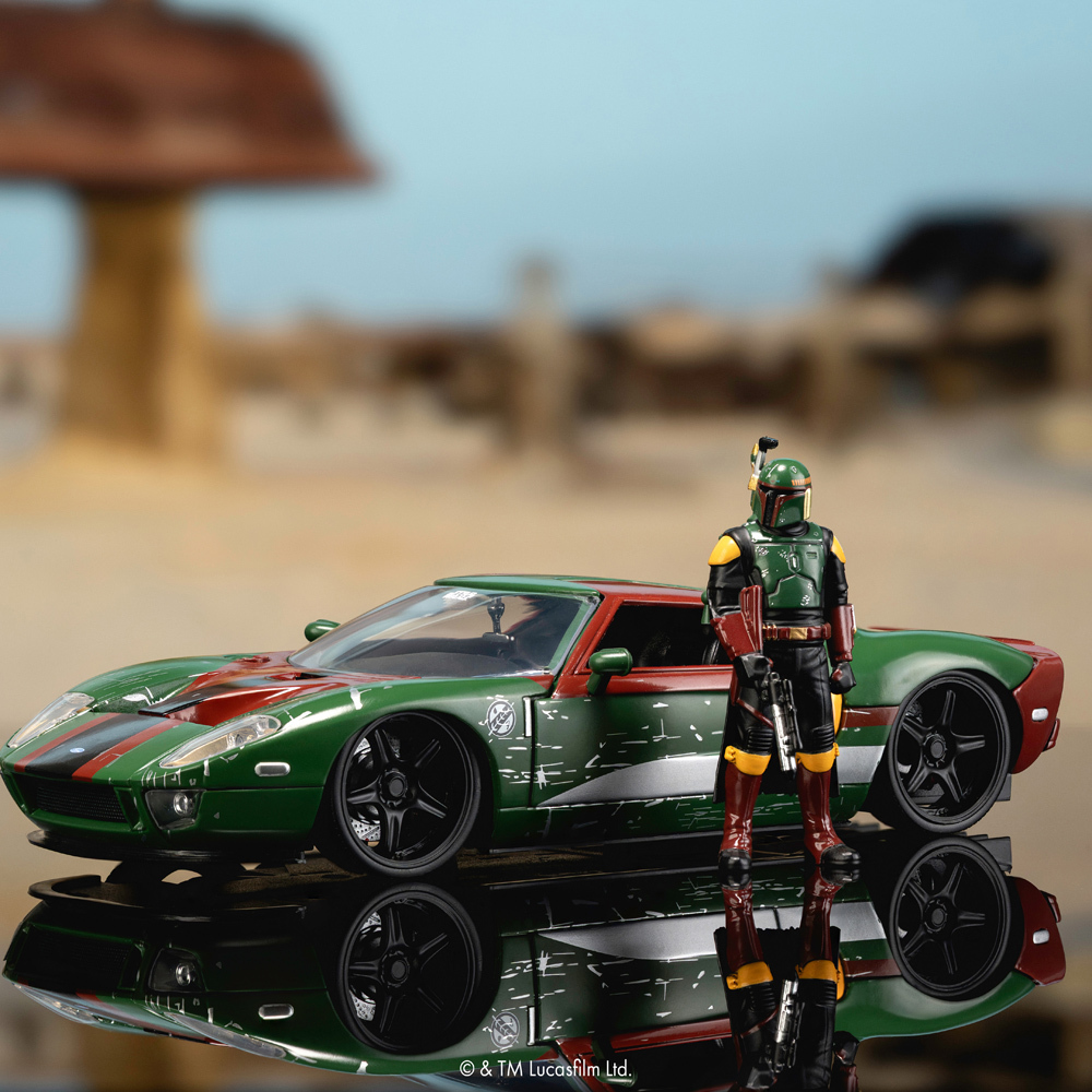 JADA 星際大戰 1:24合金車-波巴·費特 2005 Ford GT(含公仔)