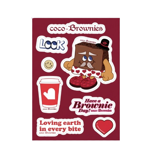 coco.Brownies 品牌貼紙