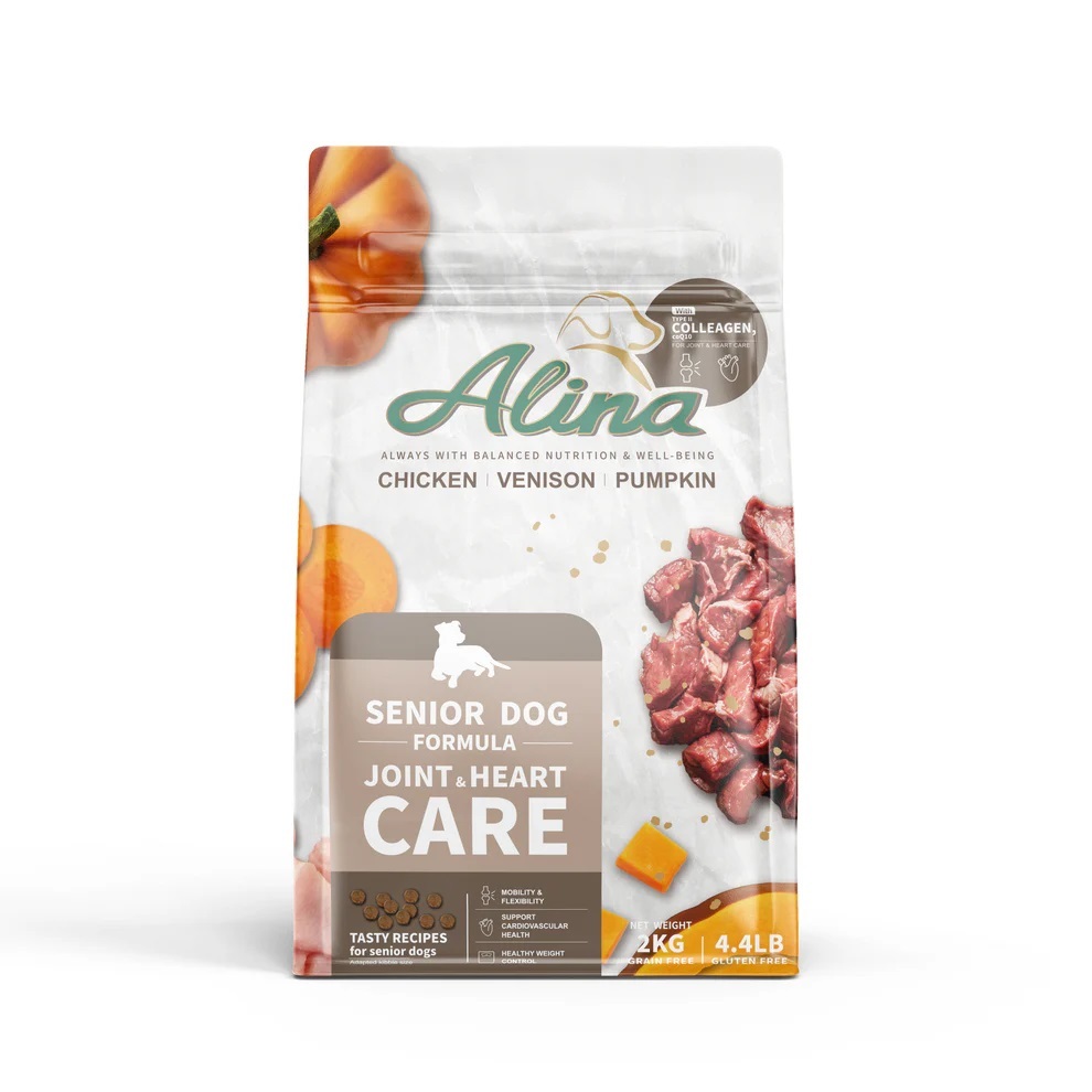 【ALINA】熟齡犬飼料｜雞肉+鹿肉｜關節顧心配方 2KG / 4KG / 7.5KG