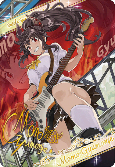 【D07-27 -】【ブロマイド】[スクールバンド]モモ・ギュウモンジェ「Gt」