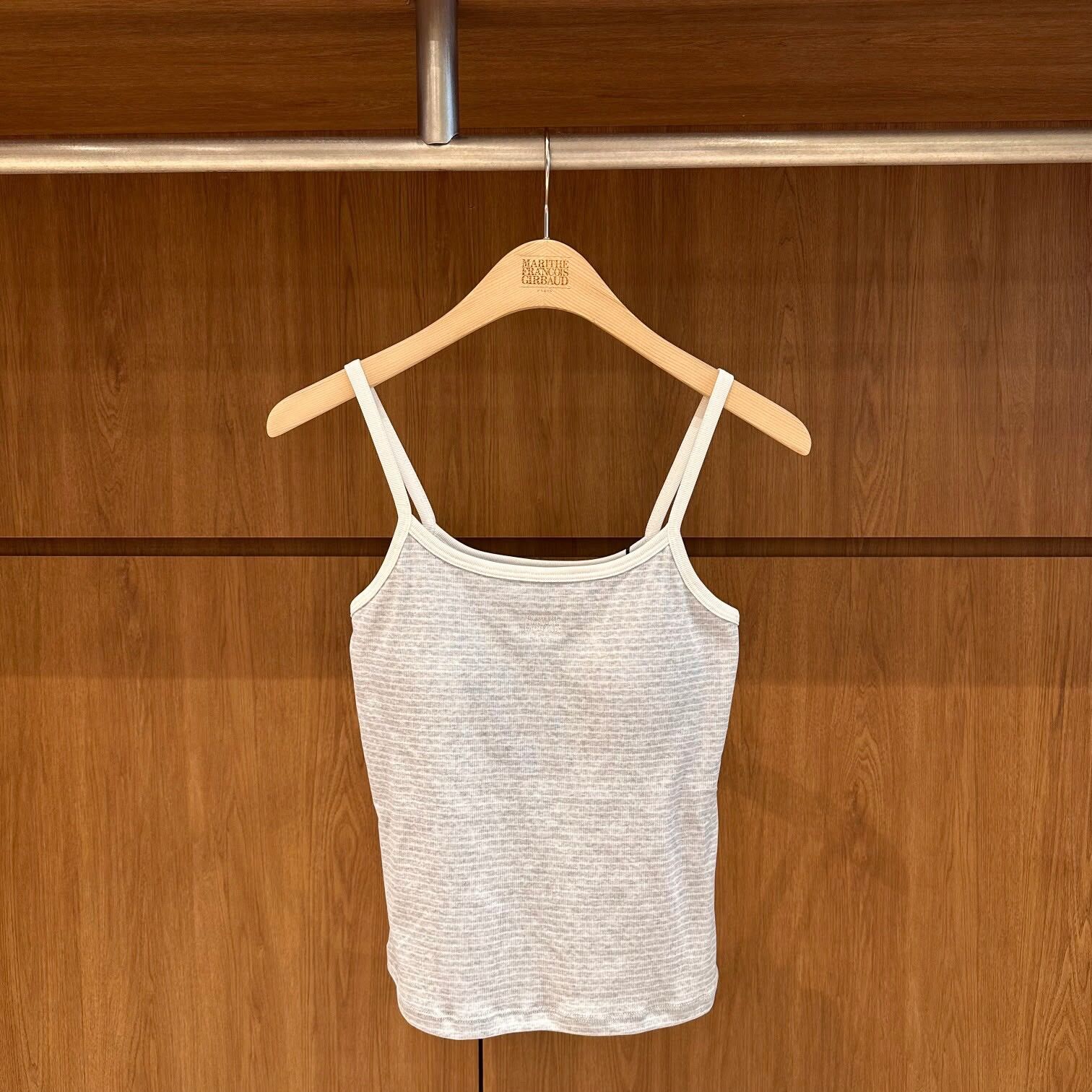 MARITHE FRANCOIS GIRBAUD (MFG)｜連胸墊 MFG46UUT102 UNDERWEAR W CLASSIC LOGO RINGER CAMI BRA TOP [3 colors]