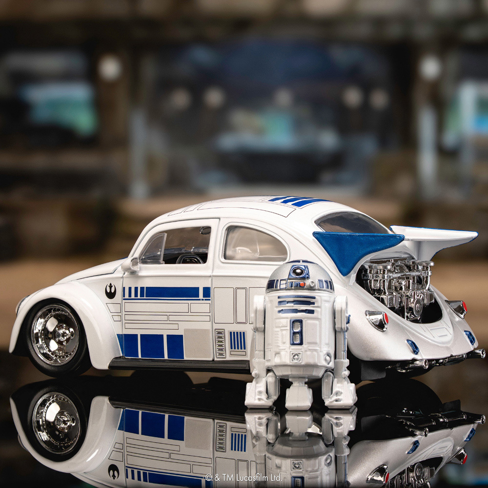 JADA 星際大戰 1:24合金車-R2-D2 1959 Volkswagen Beetle (含公仔)