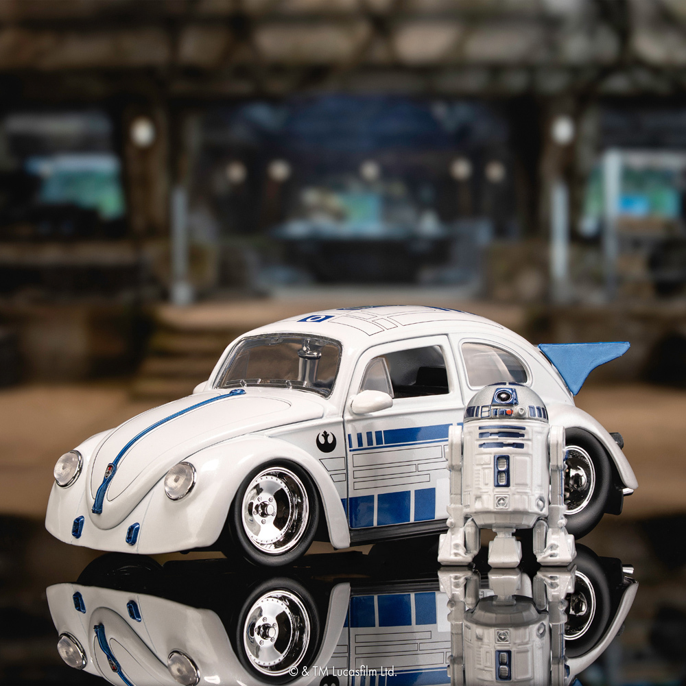 JADA 星際大戰 1:24合金車-R2-D2 1959 Volkswagen Beetle (含公仔)