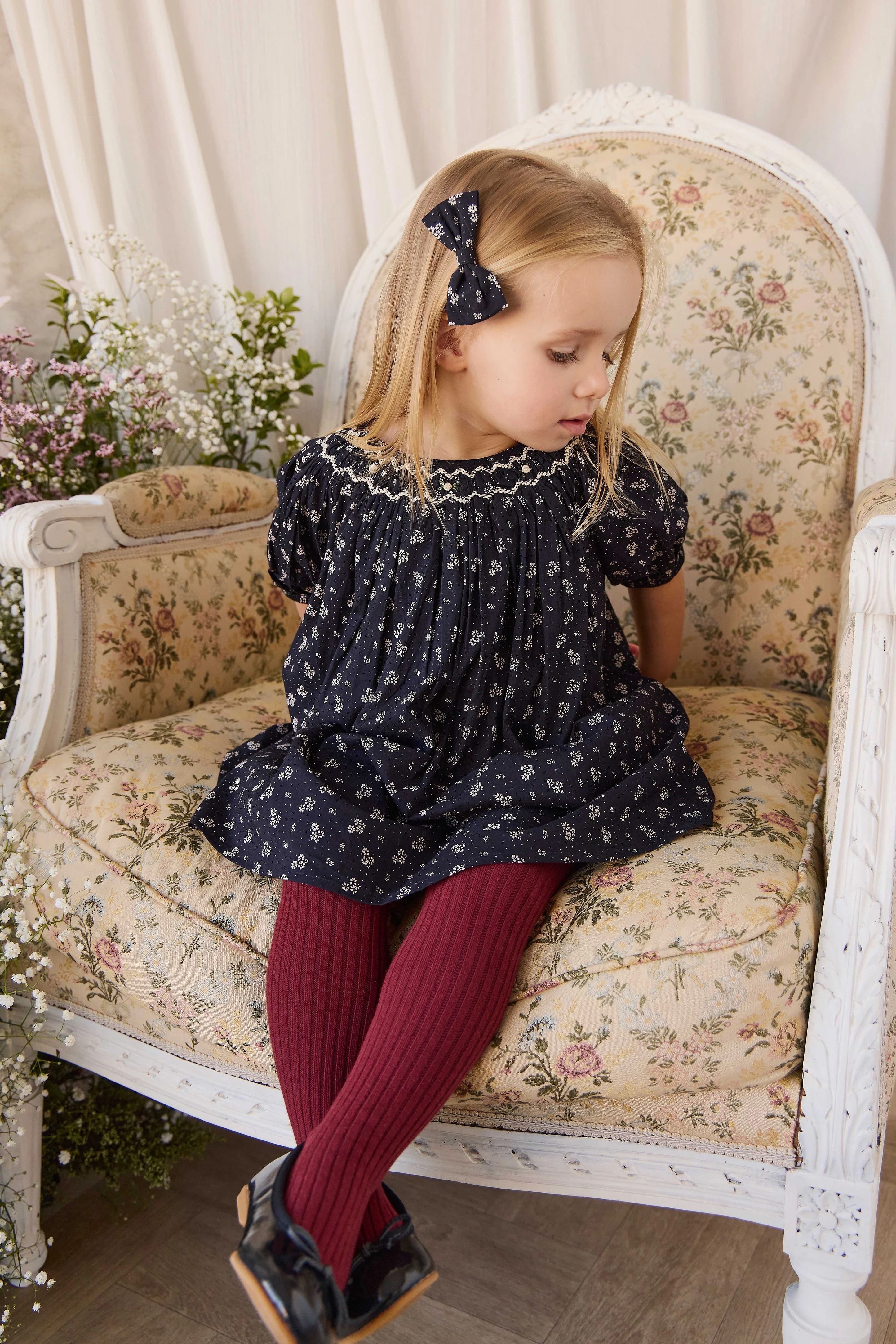 【預購】JAMIE KAY -Organic Cotton Dominique Dress（Maisie Navy）