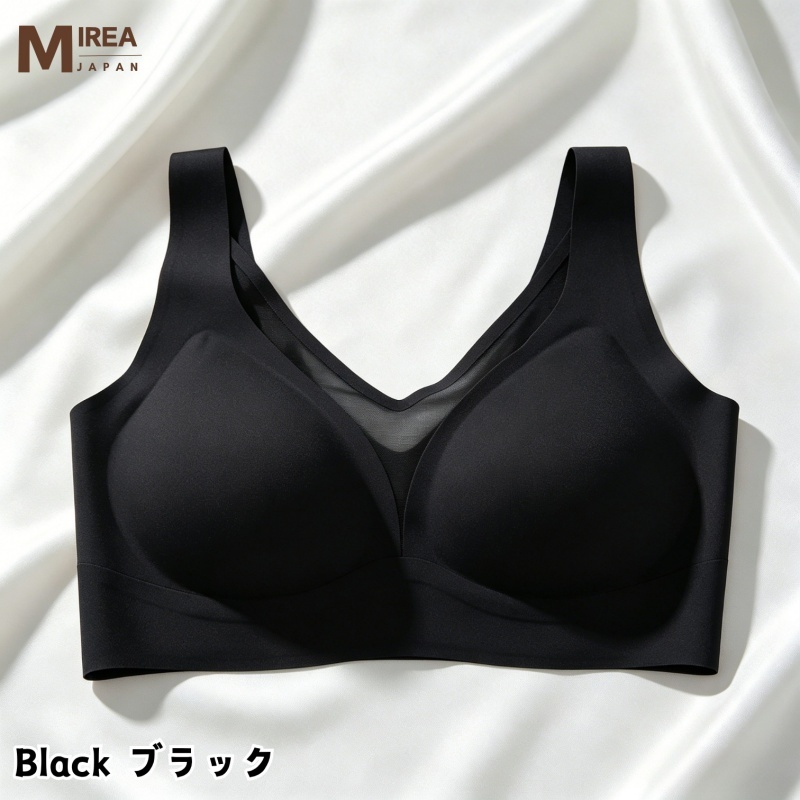 HKCG0630-011 無痕涼感深V領網紗背心BRA TOP Black-2611 (A11M-2XL)