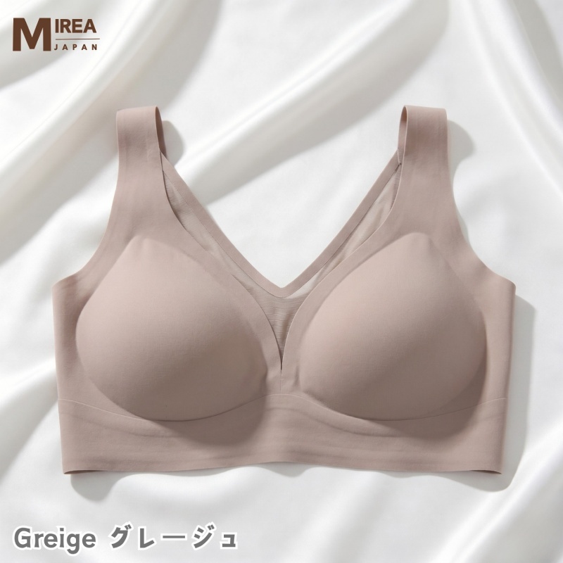 HKCG0630-009 無痕涼感深V領網紗背心BRA TOP Greige-2611 (A9M-2XL)