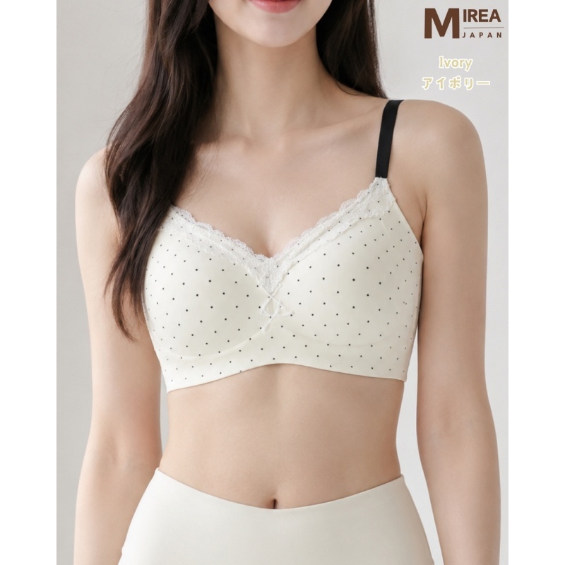 HKCG0630-036 點點配蕾絲BRA TOP Ivory-2620 (A36M-2XL)