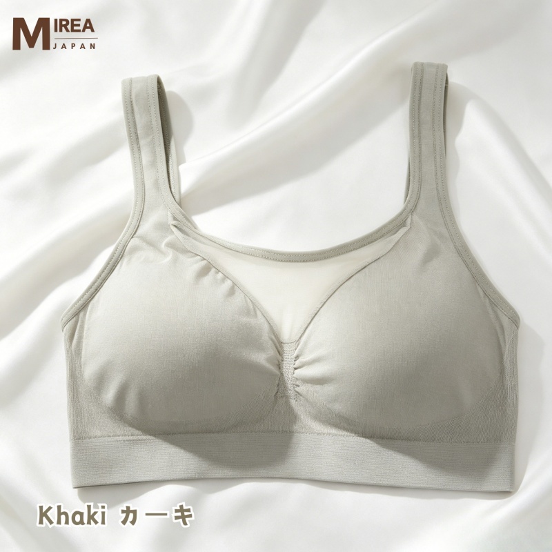 HKCG0630-023 超強彈性網紗背心BRA TOP Khaki-2615 (A23)