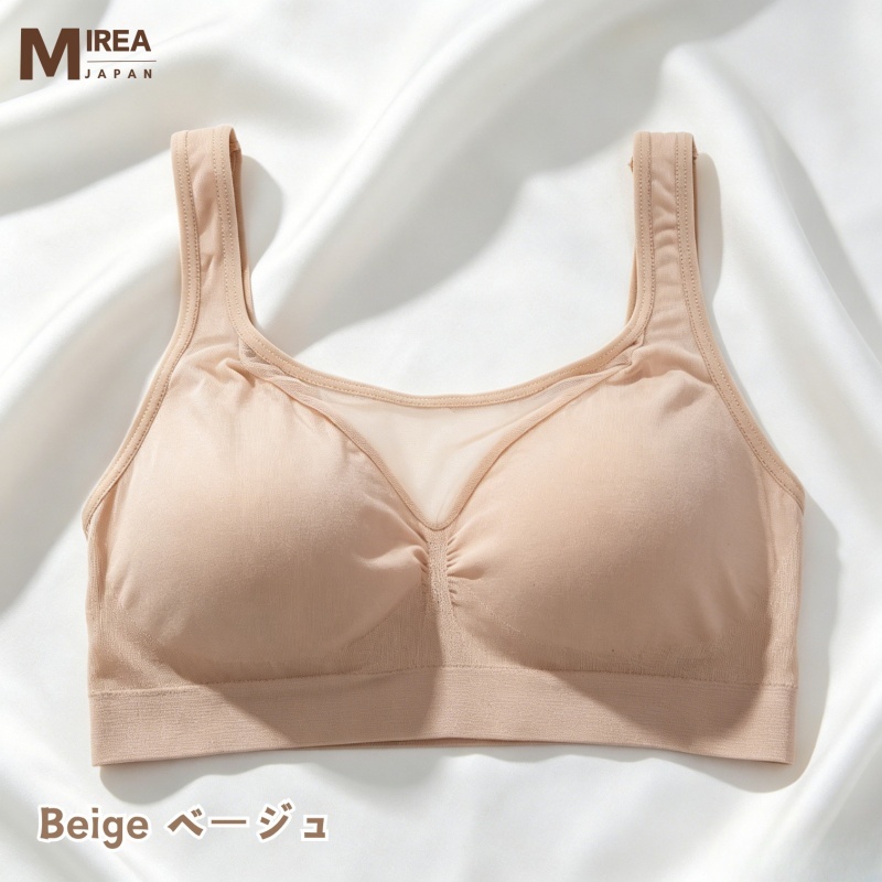 HKCG0630-020 超強彈性網紗背心BRA TOP Beige-2615 (A20)