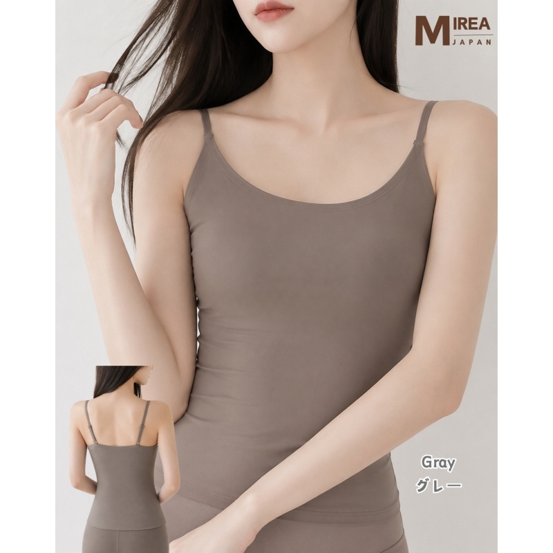 HKCG0630-033 冰絲涼感吊帶背心 BRA TOP Gray-2618 (A33M-XL)