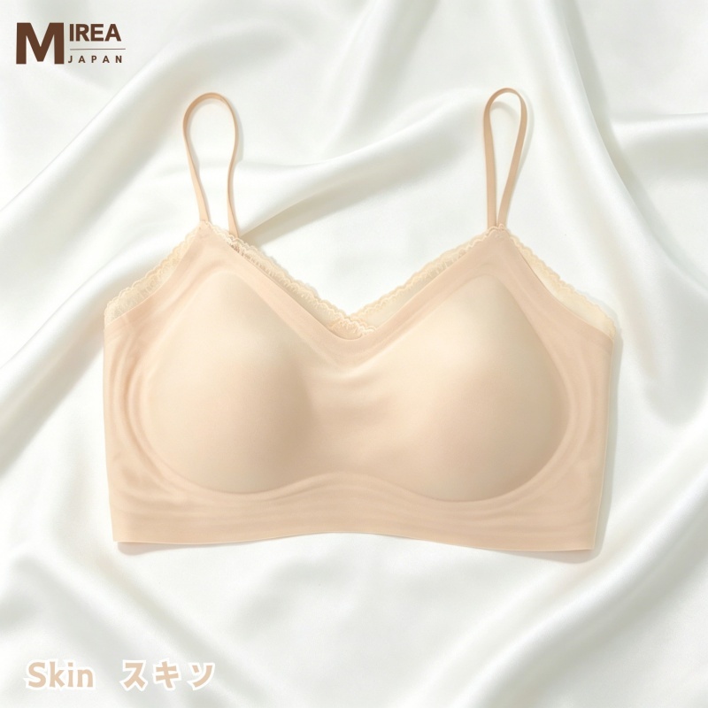 HKCG0630-004 涼感無痕透氣蕾絲邊幼帶背心BRA TOP Skin-2609 (A4M-2XL)