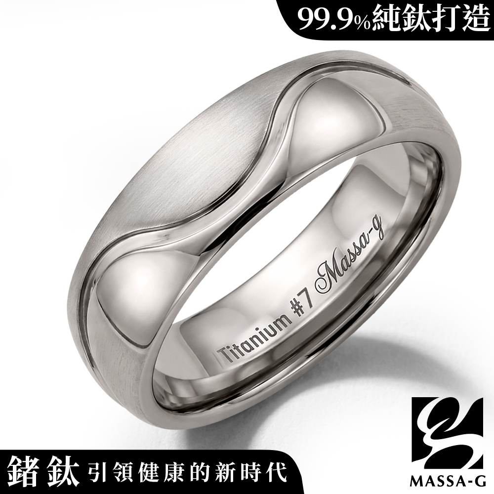 MASSA-G DECO系列 Double Ring【Love】 鈦金男戒