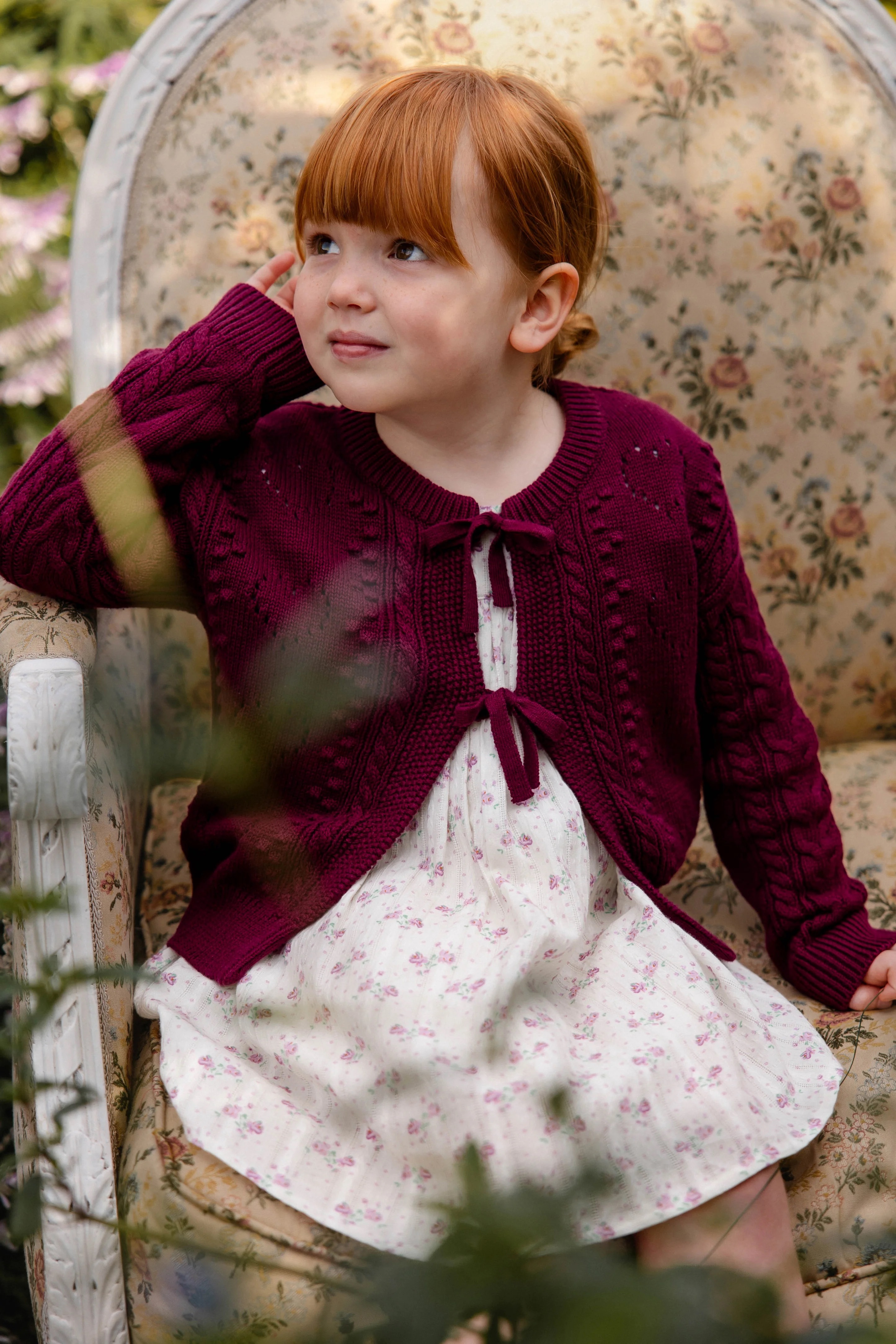 【預購】JAMIE KAY -Josephine Knitted Cardigan（Mulberry Wood）