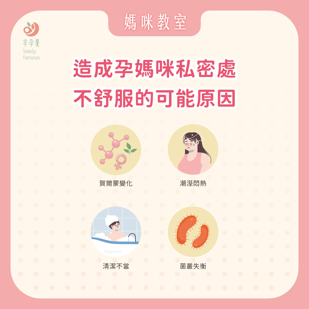 幸孕果媽咪教室 孕期分泌物變多正常嗎?夏天私密處反覆不舒服,可能與菌叢失衡有關