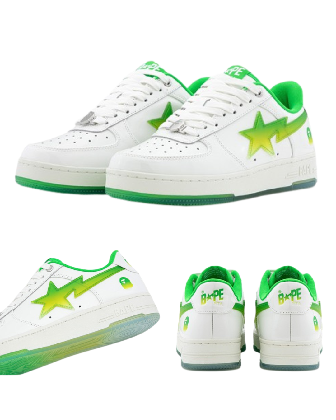 A BATHING APE BAPE STA #4 炫彩半透 藍 綠 紅