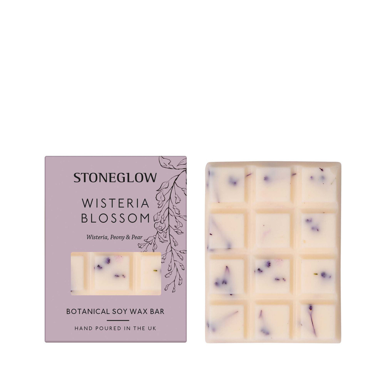 STONEGLOW The Walled Garden - Wisteria Blossom Scented Botanical Soy Wax Melt Snap Bar