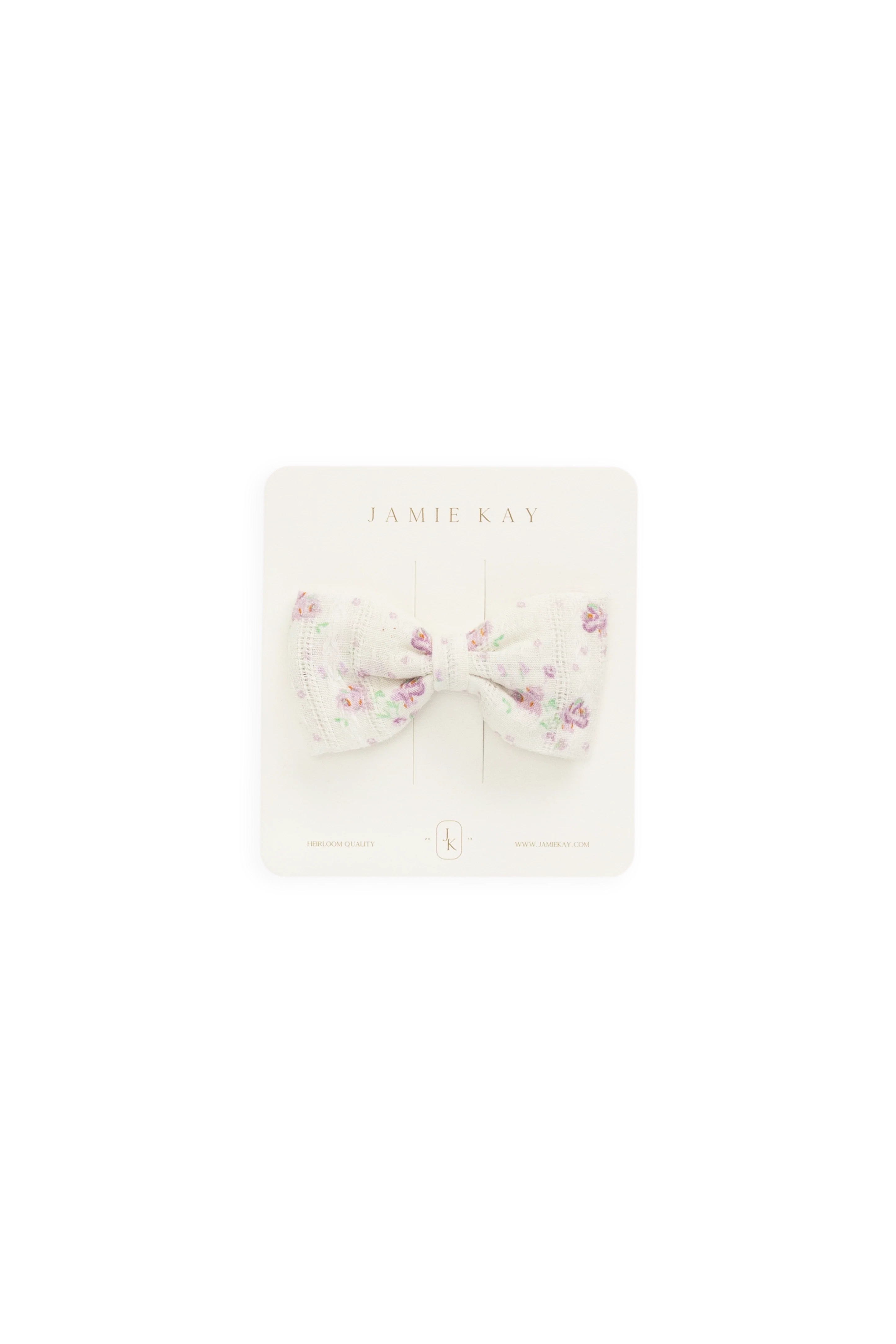 【預購】JAMIE KAY -Organic Cotton Desiree Bow（Molly Lilac）